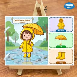 Thẻ Flash EVON BABY dạy bé tập nói - Bé CẦN MẶC GÌ? 3