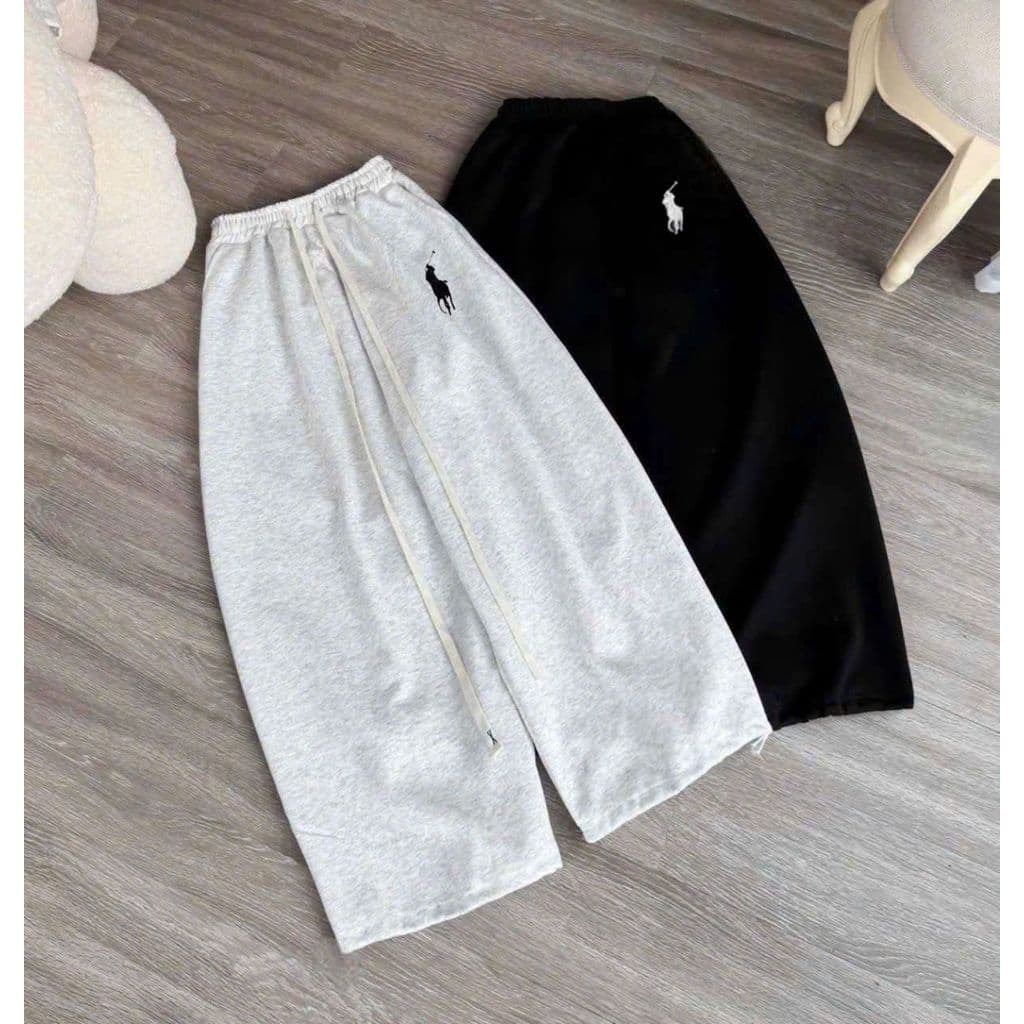 [ Rẻ Vô Địch ] Quần Nỉ Nữ Ống Suông Lưng Cao Cạp Chun Chất Nỉ 2 Da Có Dây Rút Lưng Thun Co Giãn Cực Hotter