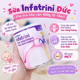 [CHÍNH HÃNG CÓ TEM PHỤ] Sữa cao năng lượng Infatrini Đức (Lon 400g) 4