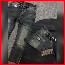 QUẦN JEAN NAM CAO CẤP,WASH BẠC CÁ TÍNH,LÊN FORM ÔM DÁNG,DỄ KẾT HỢP NHIỀU OUTFIT QJ-5190 VIC 3