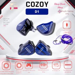 Tai Nghe IEM COZOY D1 | GAMING & NGHE TẠP | In Ear | Có Mic 12 tháng - Chính hãng 1