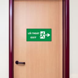 [Hỏa Tốc] Decal Dán Báo Hiệu "Lối Thoát - Exit" Hướng Dẫn An Toàn Chống Thấm Nước, Bền Đẹp 2