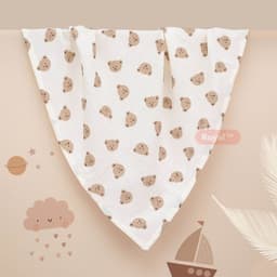 Khăn tắm, Khăn quấn Royal vải xô muslin cao cấp, Khăn đa năng cho bé 6