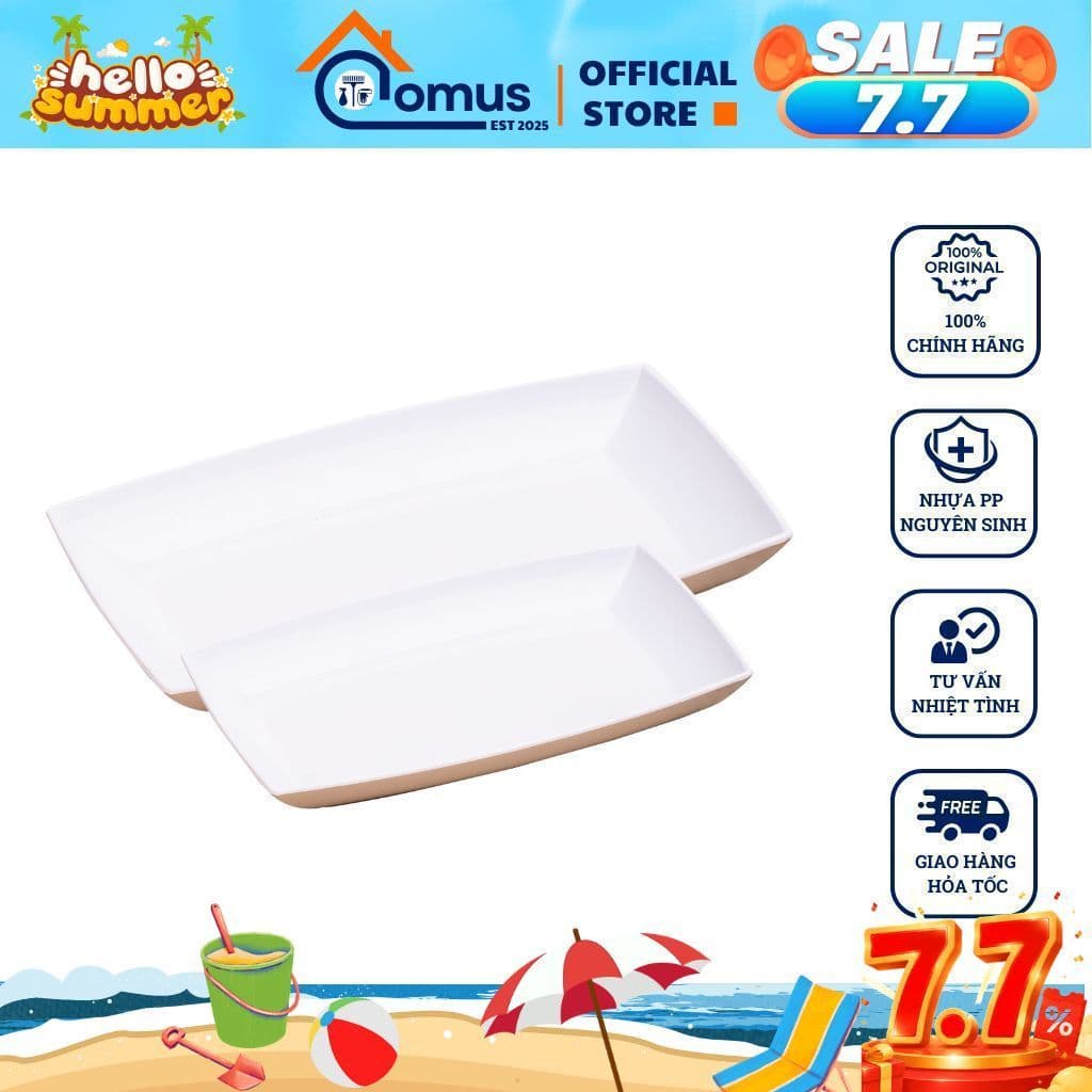Đĩa Nhựa Phip, Đĩa Thuyền Đựng Đồ Ăn Chịu Nhiệt Tốt Việt Nhật 1268/83/84/85/1148/1149 - DOMUS
