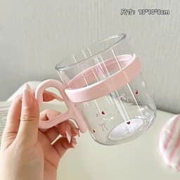 Cốc Nhựa Đánh Răng Có Quai 400ml Ly Uống Nước Trong Suốt Dễ Thương Tiện Dụng Cho Gia Đình VOICON-[DA66] 9