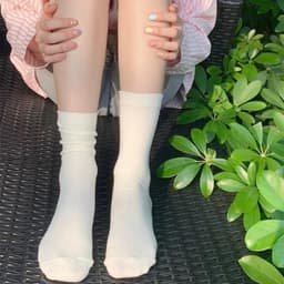 T10 Set 10 đoi Tất cổ cao paster nữ trơn cao cấp 3 màu loại dày dặn, vớ cao cổ nữ phong cách hàn quốc VOICON-[TV01] 7