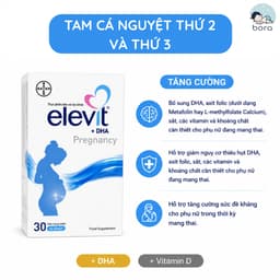 Thực phẩm bảo vệ sức khỏe Elevit hỗ trợ cho phụ nữ giai đoạn trước trong khi mang thai và sau sinh, 1 hộp 30 Viên 4