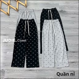 [ MỞ BÁN GIẢM 60% ] sét bộ đồ quần dài dây to đen+ mix áo phông form rộng giả thêu only youer -thoitrang98 8