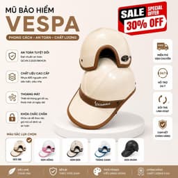 [ĐẠT CHUẨN AN TOÀN] Mũ Bảo Hiểm Vespa Luoi Trai Nam Nữ Khoét Lỗ Chừa Đuôi Tóc ABS Bền Đẹp, Dây Khóa Chắc Chắn 5