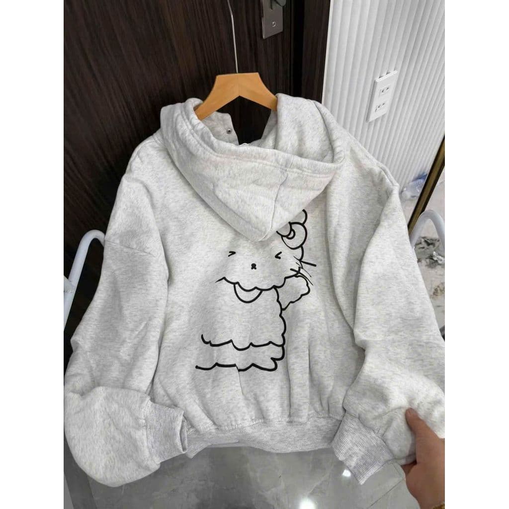 ( RẺ VÔ ĐỊCH ) Áo Khoác Nỉ Unisex Dài Có khoá kéo , Thời Trang Giá Rẻ Cho Nam Nữ Chất Lượng Tốt halowener