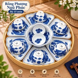 Khay Nhựa Vân Gỗ Đựng Bát Đĩa Hoa Mặt Trời, Mâm Đựng Mâm Cơm Cúng Gia Tiên Có Tay Cầm Tiện Lợi 9