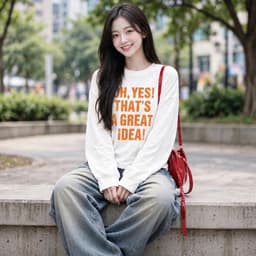 Áo thun form rộng chất cotton cõ giãn in hoạ tiết chữ nổi bật phong cách CT YES17 4 9 7 2