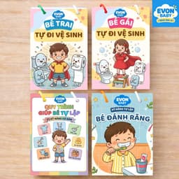 Thẻ Flash EVON BABY dạy bé tập nói - CHỦ ĐỀ BÉ TỰ LẬP 1