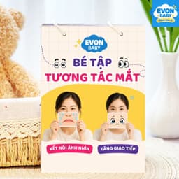 Thẻ Flash EVON BABY dạy bé tập nói - Giúp Bé Tập Tương Tác Mắt - Giao Tiếp Bằng Mắt 1
