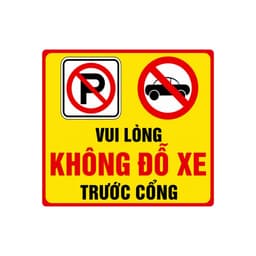 [Hỏa Tốc] Biển Báo "Vui Lòng Không Đỗ Xe - Có Xe Ra Vào Liên Tục Chống Thấm Nước Bền Màu Aluminium 8