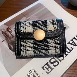VÍ NỮ MINI DÁNG GẬP HỌA TIẾT TWEED – NHỎ GỌN, XINH XẮN, TIỆN DỤNG A214 4