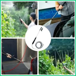 Cần xịt phun thuốc cầm tay loại điện, dụng cụ làm vườn, tưới cây, phun thuốc, dây dài 1-4m, tặng kèm phụ kiện 6