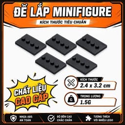Combo 5 Đế Mô Hình Lắp Ghép Minifigures-Base Cho Nhân Vật 1