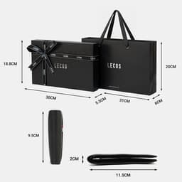 [4-25/9 TẶNG QUÀ TRUNG THU 599K] Hộp Quà Tặng Ví Dây Lưng LECOS LQ4 Đồng Bộ Đóng Hộp Cứng 5