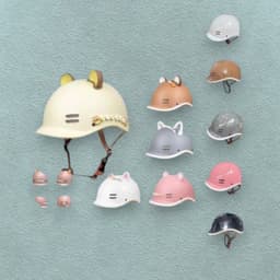 [ĐẠT CHUẨN AN TOÀN] Nón Bảo Hiểm Cá Heo Nửa Đầu Nam Nữ Nhiều Màu Hot Trend Kèm Tai Gấu Charm Cute 5