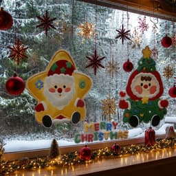 [HỎA TỐC] Decal Dán Kính ,Trang Trí Giáng Sinh Noel, NHẬN DECOR MẪU THEO YÊU CẦU 6