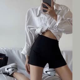 Quần Đùi Legging nữ - Quần Legging ĐÙI (NGẮN) Quần Đùi Nữ Biker Ôm Gọn Tôn Dáng Chất Vải Tăm Co Giãn Mặc Thoải Mái 7
