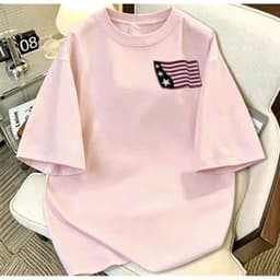 < Deal Mở Bán > Áo thun nữ tay lỡ in hình CỜ MỸ hoa kỳ chất cotton su form rộng siêu hottrend 1