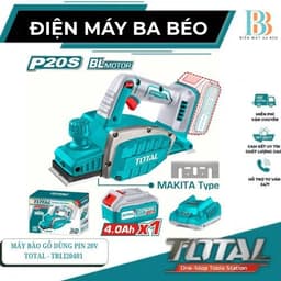 Máy bào gỗ dùng pin 20V Total TRLI20401 ( Động Cơ Ko Chổi Than ) 1