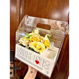 💐 HỘP HOA 2 NGĂN MICA – QUÀ TẶNG SANG TRỌNG, TINH TẾ, ĐA DỤNG 💐 9