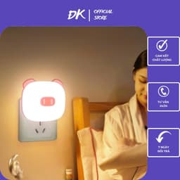 Đèn Ngủ Cảm Biến Ánh Sáng Hình Heo Gia Dụng ĐK VOICON-[SS67] 8