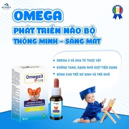 Omega 3 Drops nhập khẩu Ý- bổ sung Omega 3 DHA từ thực vật- hương vị cam chanh 3
