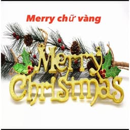 Bảng gỗ và banner dây đồ trang trí cửa hàng giáng sinh rực rỡ 5