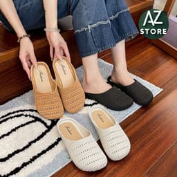 Dép Sục Lưới Mũi Tròn Đế Cao Su Non Êm Mềm Chống Trượt Thời Trang 🍀Mẫu Mới🍀AHBX 6