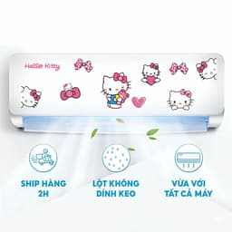 Sticker trang trí máy lạnh chất liệu decal siêu nét, siêu bền, chống nước, sẵn keo, sẵn khuôn, chỉ việc dán... 3