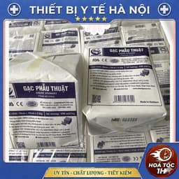 [Hộp 100 Miếng] Gạc Y Tế Phẫu Thuật Đắp Mặt Nạ An Lành 10cmx10cmx 6 Lớp 7
