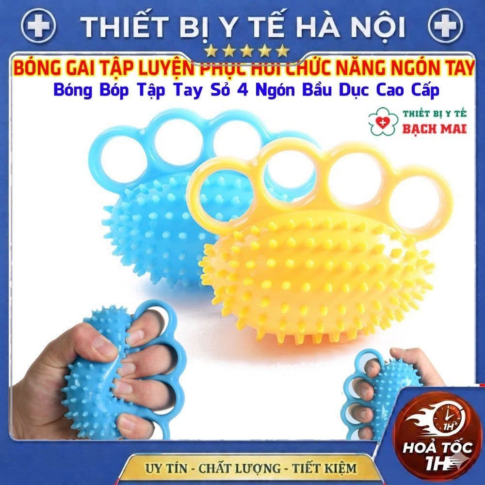 Bóng Gai Tập Luyện Phục Hồi Chức Năng Ngón Tay - Bóp Bóp Tay Sỏ Ngón