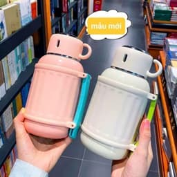 Bình Giữ Nhiệt Nóng Lạnh Inox 316 Dung Tích 800-1000ML Kèm Cốc Có Quai Xách Tiện Lợi Giữ Nhiệt 8-10 Giờ VOICON-[LA88] 7