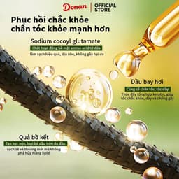(Chính Hãng) Donan Xà phòng gội đầu - Làm sạch da đầu, giảm rụng tóc, kích thích mọc tóc mới, giúp tóc dày và chắc khỏe. 9