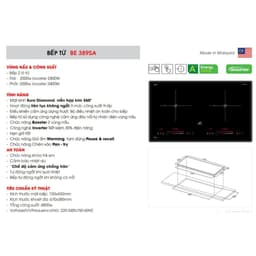 Bếp từ đôi Bauer BE 389SA | Nhập khẩu Malayisa | Sôi liu riu | Bảo hành chính hãng 3 năm 4