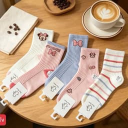 Set 10 Đôi Tất  Cổ Cao Trẻ Em Cotton Cho Bé Từ 1-12 Tuổi Hoạ Tiết Đáng Yêu Phù Hợp Bé Trai Và Bé Gái 6