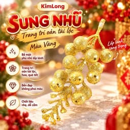 Hoa Trạng Nguyên, Sung nhũ, Chery Trang Trí Oản Tài Lộc, Giỏ Quà Tết, Mâm Lễ, Trang trí tháp bánh và tháp nước Tết. 7