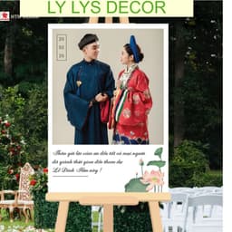 Bảng welcome đám cưới thiết kế theo yêu cầu, bảng tên cổng cưới và bảng chào Wedding LY LYS DECOR. 6