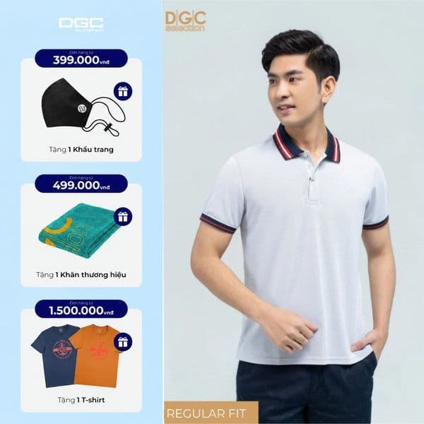 Áo Polo Ngắn Tay DGC Dáng Suông Chất Vải Thoáng Mát, Thấm Hút Mồ Hôi - SAPBC12M