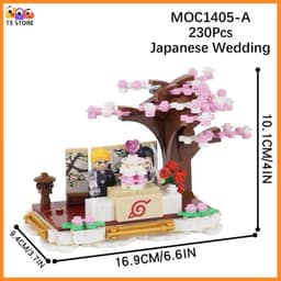Minifigure Naruto Naruto Đồ Chơi Lắp Ráp Nhân Vật Anime Naruto, Hinata Kèm Phụ Kiện 5