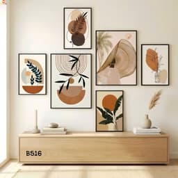 SET 6 Tranh Dán Tường Fomech Bóng CoriHome, Decor Phòng Khách, Phòng Ngủ, Spa, Phòng Nail, Mi 3