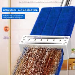 Cây Lau Nhà Tự Vắt SUMI Thế Hệ Mới 2026, Cây Chổi Lau Nhà Microfinick Đa Năng Làm Sạch Thông Minh 360 Độ,SH5C 4