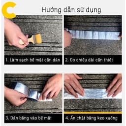 Băng Keo Dán Siêu Dính 5 Mét, Chống Dột Chống Thấm Nước Tốt 2