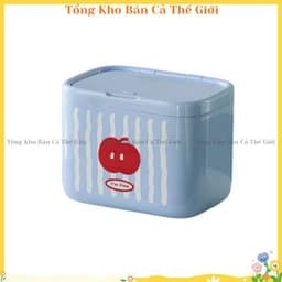 Hộp đựnġ tăm bông có nắp, Hộp đựnġ cho phòng tắm Tổ chức lưu trữ tại nhà, Hộp đựnġ đồ trang điểm - VOICON-[DA66] 3