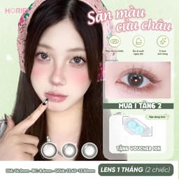 [LENS 1 THÁNG] 2 Chiếc Horien BST Săn Màu Cửu Châu Kính Áp Tròng Cận NINE 1