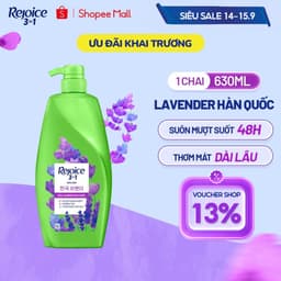 [KOL] Dầu Gội REJOICE Thơm Mềm Mượt Hương Lavender/ Jeju/ Siêu Mượt/ 3 in 1/ Hàn Quốc Chai 630ML 1